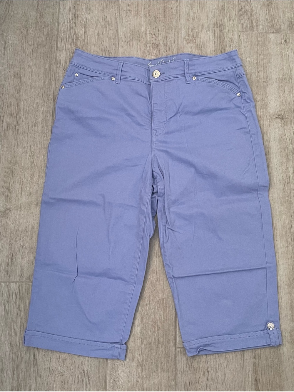 Gloria Vanderbilt Capri Jeans Pants, Blue/Purple, size 12